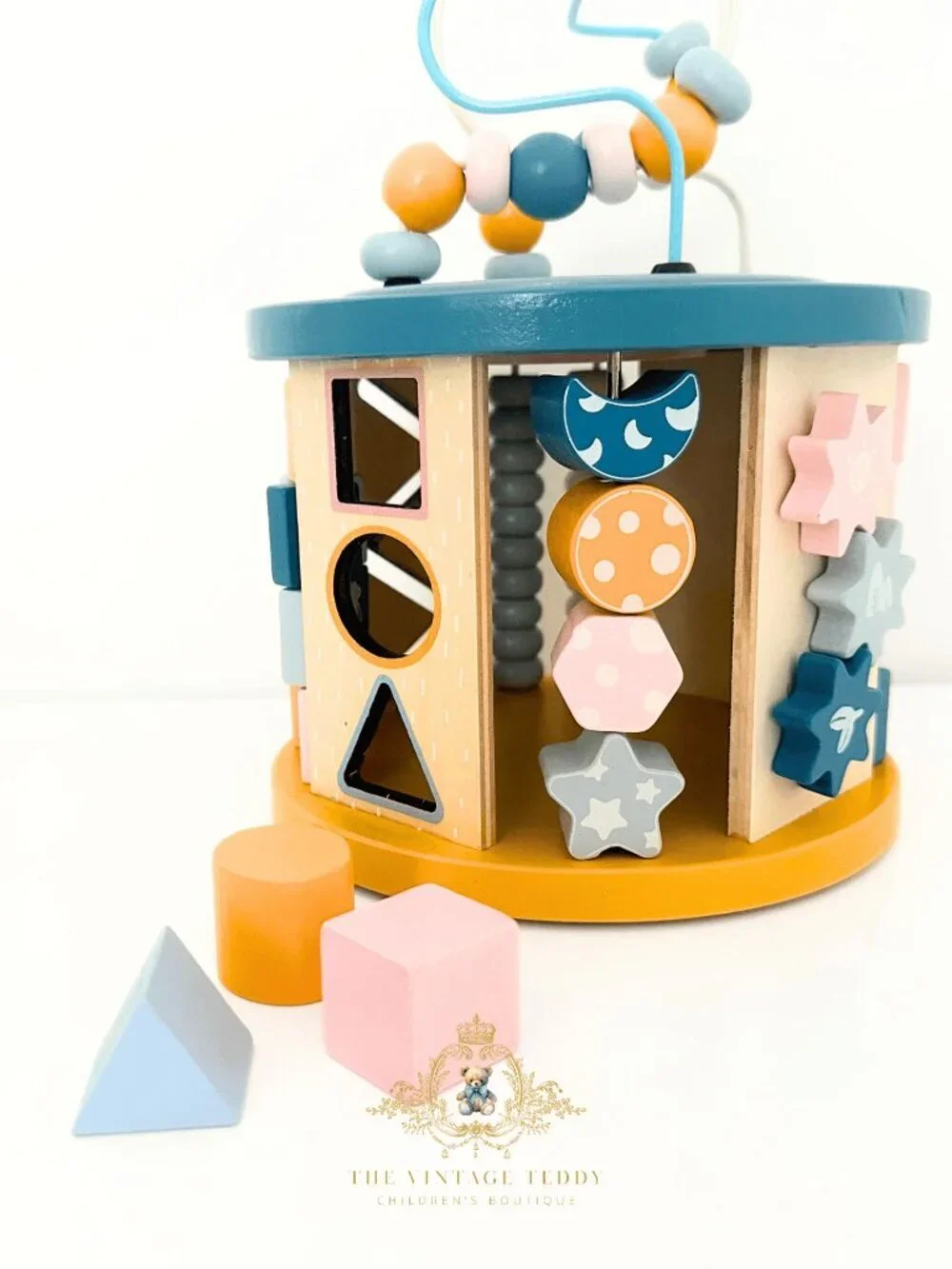 NWT Cute & Fun Wooden Activity Play Set Kids Early Learning Toys Fishing & More